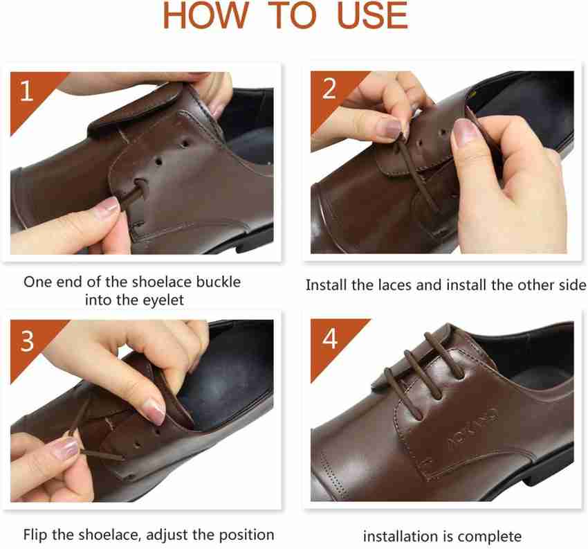 No tie on sale dress shoe laces
