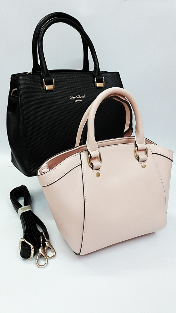 Buy Mona Lisa Women Black, Pink Hand-held Bag Light pink, Black Online @  Best Price in India
