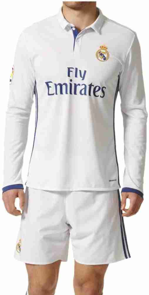 Navex Navex Footbal Jersey Club Real Madrid White Full Sleeve Ket