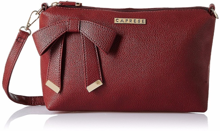 Caprese maroon 2024 sling bag