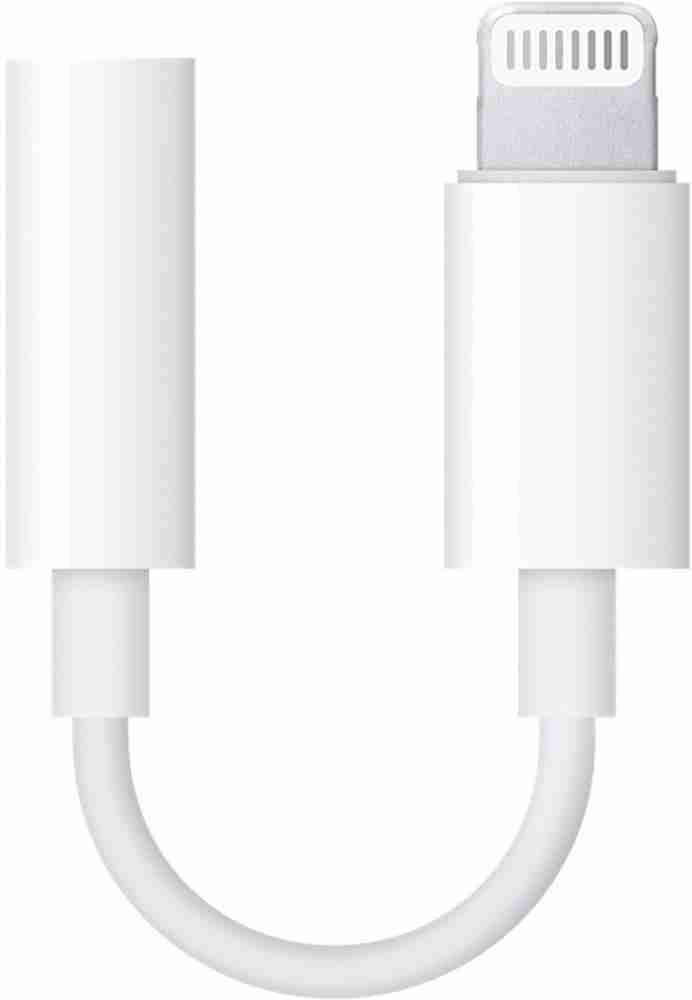 OTD White Iphone Earphone Jack Connector Convertor to 3.5mm