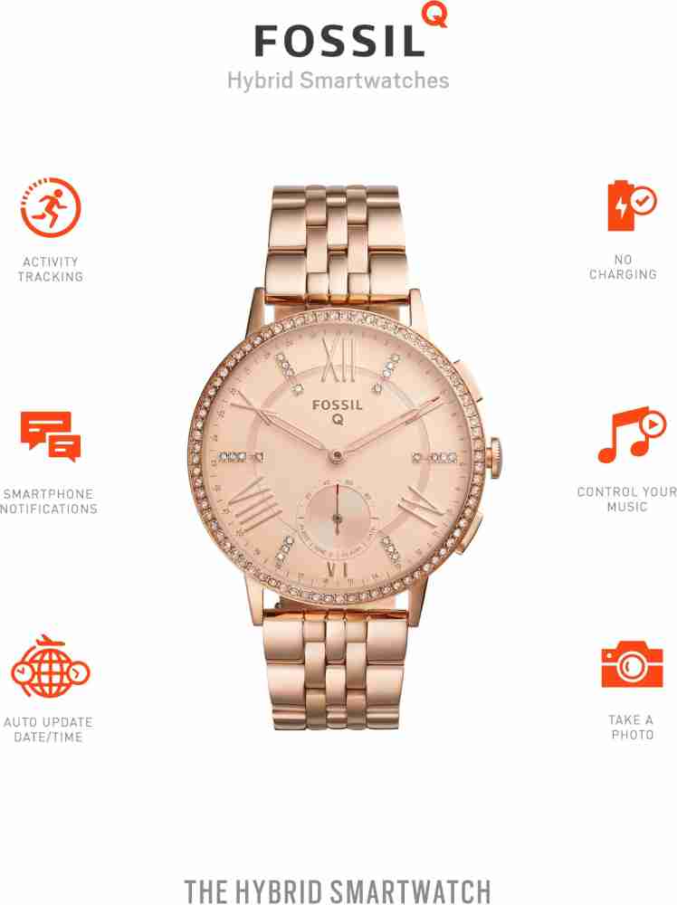 FOSSIL Q Gazer Hybrid Hybrid Smartwatch Watch For Women Buy FOSSIL Q Gazer Hybrid Hybrid Smartwatch Watch For Women FTW1106 Online at Best Prices in India Flipkart