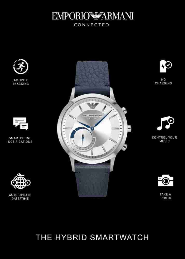 EMPORIO ARMANI Connected Hybrid For Men Analog Watch For Men Women Buy EMPORIO ARMANI Connected Hybrid For Men Analog Watch For Men Women ART3003 Online at Best