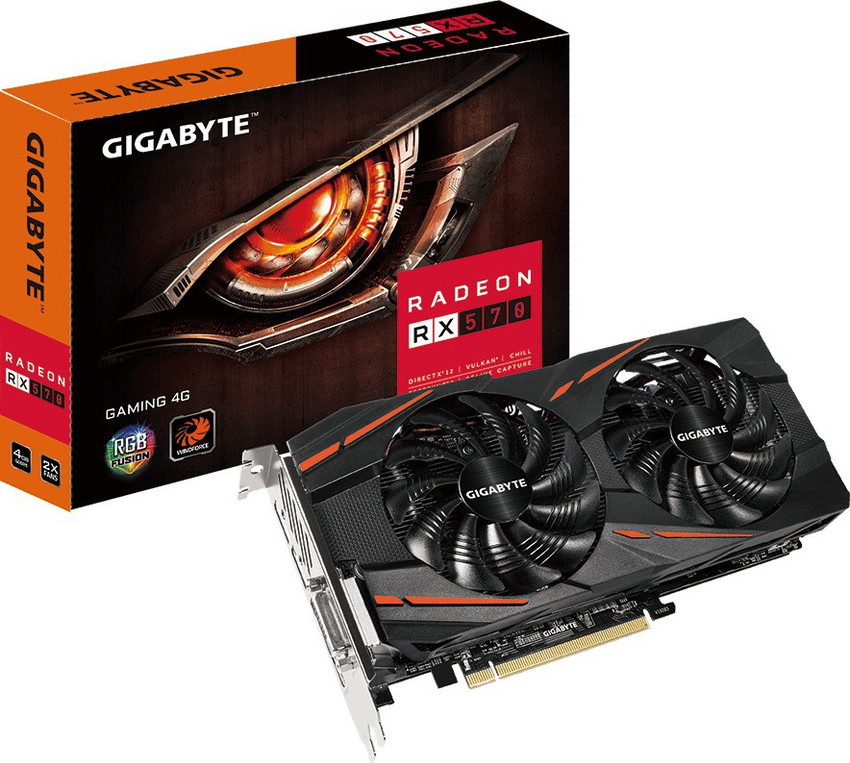GIGABYTE AMD ATI RX 570 4 GB GDDR5 Graphics Card GIGABYTE Flipkart
