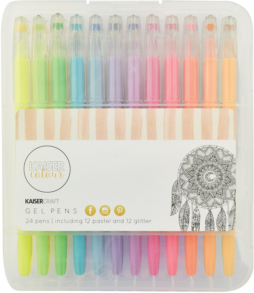 Pastel colored shop pens