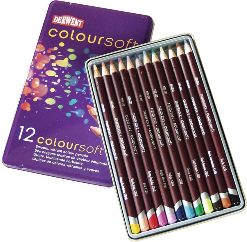 Derwent Coloursoft Pencils 12/Pkg- - Coloursoft Pencils 12/Pkg- . shop for  Derwent products in India.