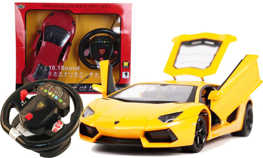 Lamborghini rc car with steering wheel deals