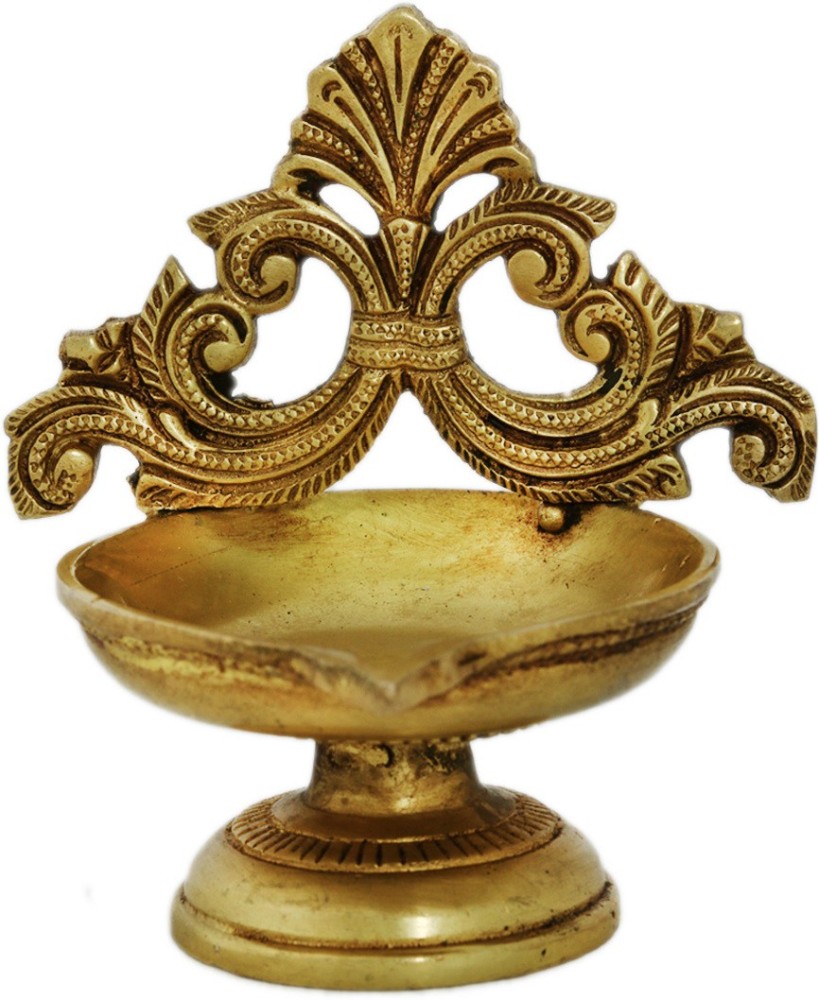 Ratnatraya Indian Brass Diya For Pooja Room and Aarti  Antique Oil Lamp  Deepam Temple/Mandir Decor Decorative Showpiece - 11.5 cm Price in India -  Buy Ratnatraya Indian Brass Diya For Pooja