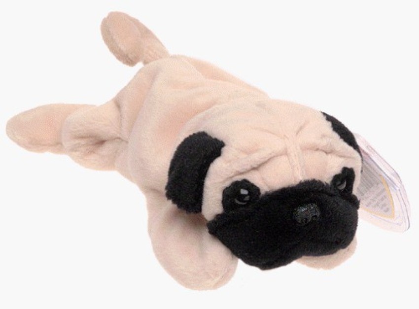 Beanie Babies TY Pugsly the Pug Dog Plush Toy Stuffed Animal 1.9