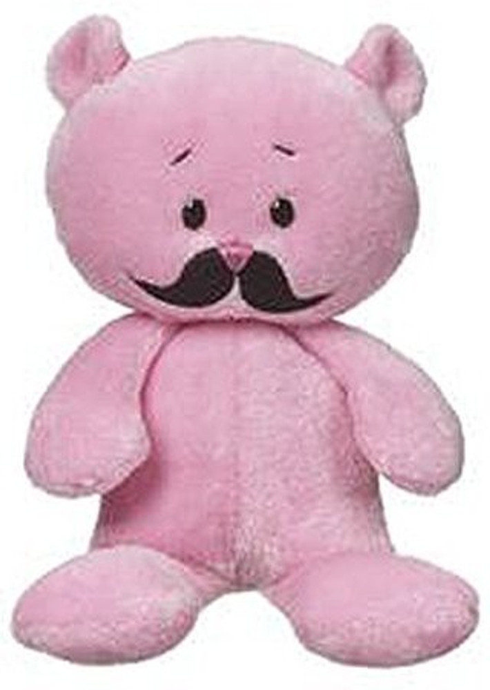 Ganz Moustache Bear Colored Plush Toy 8 inch Moustache Bear