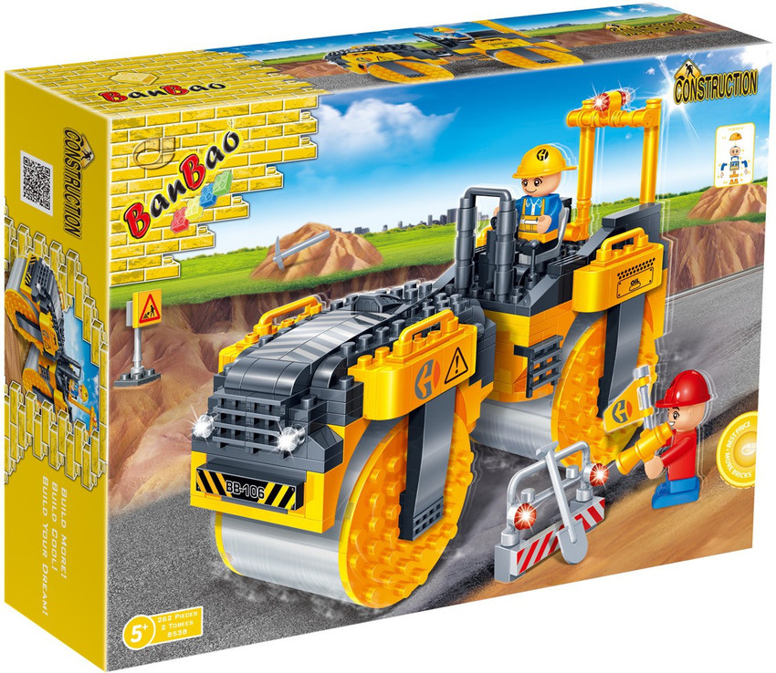 Banbao Building Blocks Construction Set Steam Roller Building