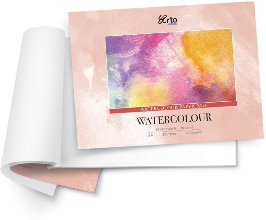 Watercolor paper 270 GSM 100% cotton available in 4 sizes