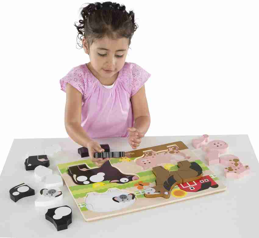 MELISSA DOUG Chunky Jigsaw Puzzle Farm Animals Chunky Jigsaw