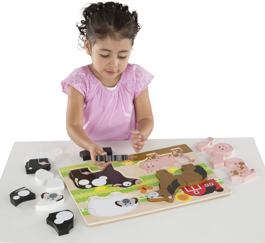 Melissa and doug chunky farm puzzle hot sale