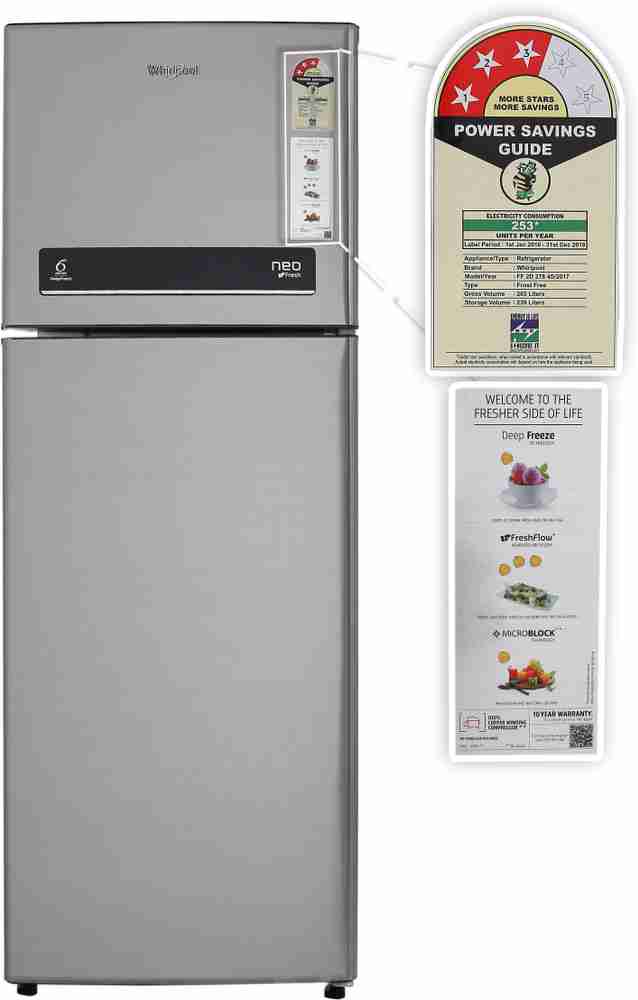 265 ltr refrigerator online power consumption