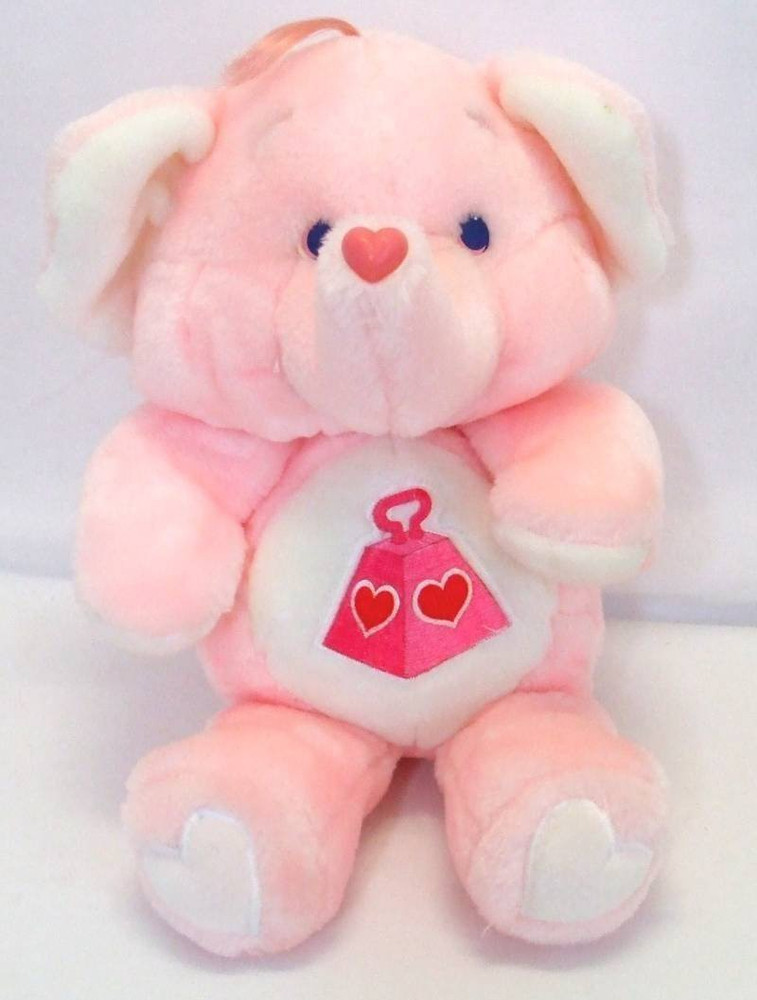 Kenner Vintage Care Bears Cousins Lotsa Heart Elephant Plush 5.3