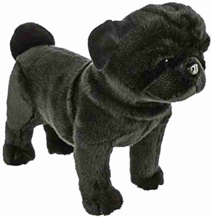 Black pug soft store toy