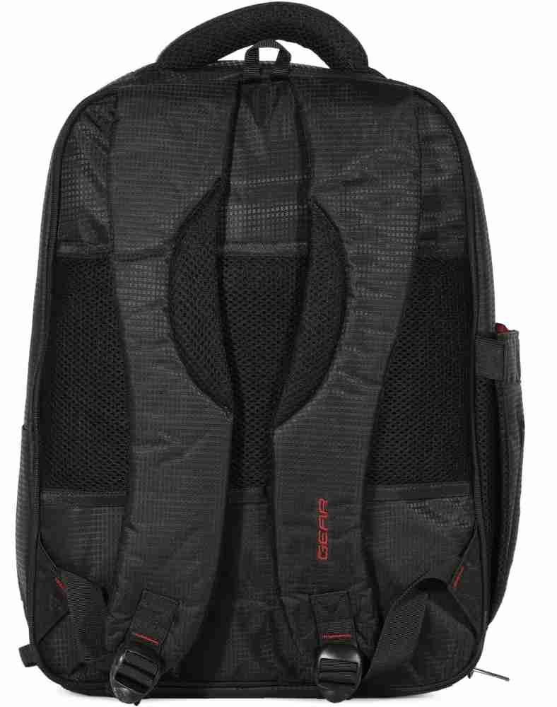 Gear Pleat Business Backpack 17 L Laptop Backpack Red Black