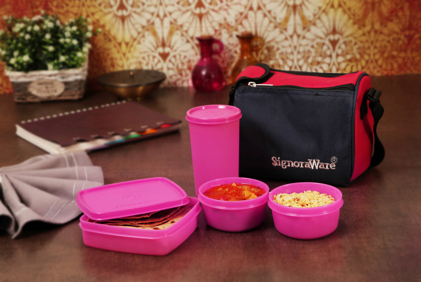 Signoraware tiffin box with bag deals