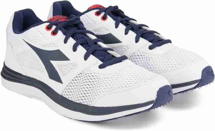 DIADORA HERON Running Shoes For Men Buy SUPER WHITE BLUE CASPIAN