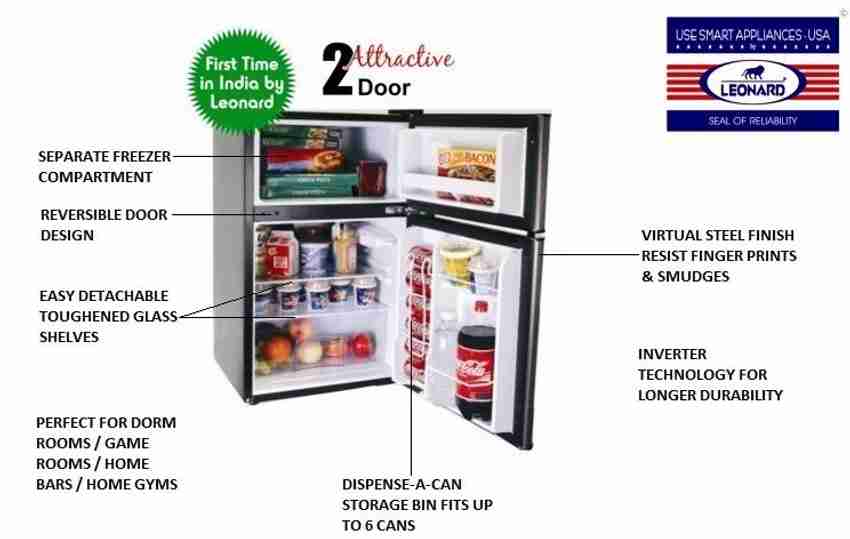 Mini fridge shop with separate freezer