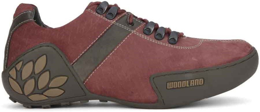 Woodland maroon shoes top
