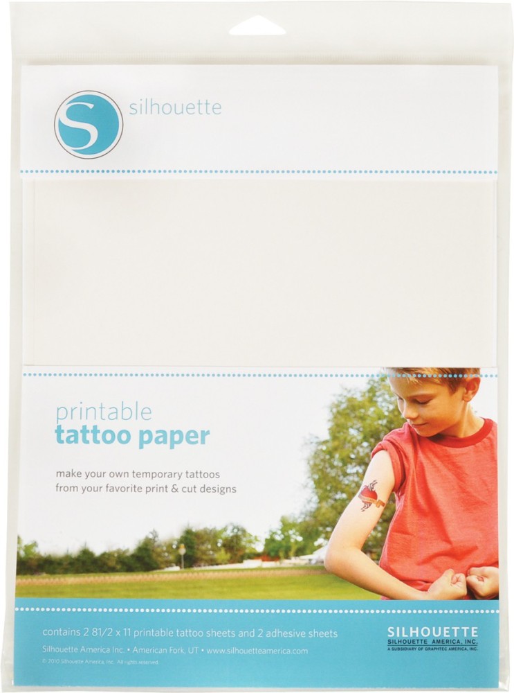 Silhouette Clear Temporary Tattoo Paper 2 Sheets  Hobbycraft