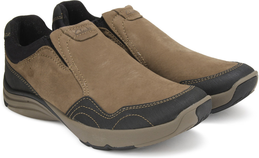 CLARKS Wave Travel Mushroom Nubuck Running Shoes For Men Buy Brown Color CLARKS Wave Travel Mushroom Nubuck Running Shoes For Men Online at Best Price Shop Online for Footwears in