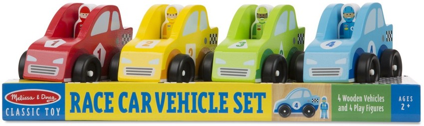 Melissa and doug store race car vehicle set