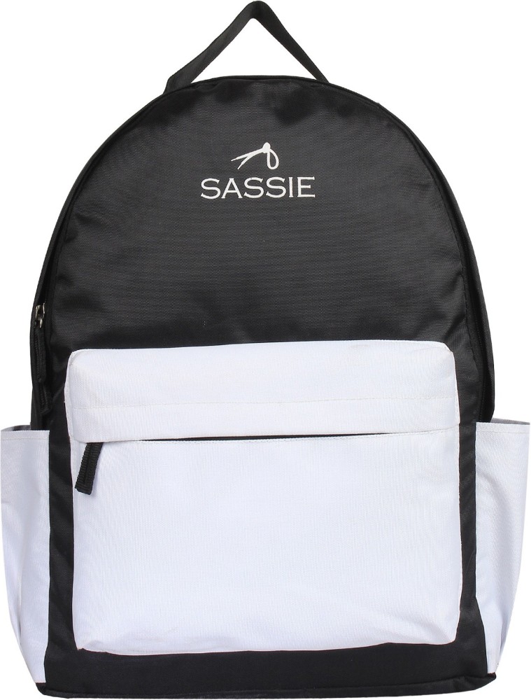 Black and white hotsell school bag