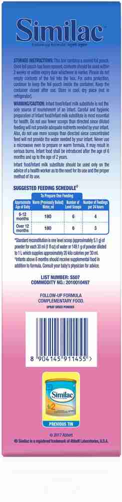 SIMILAC Similac Follow Up Formula Stage 2 400 gm Price in India