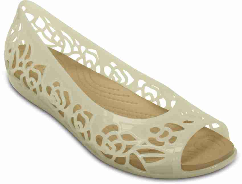 CROCS Crocs Isabella Jelly Flat W Women White Flats Buy Oyster