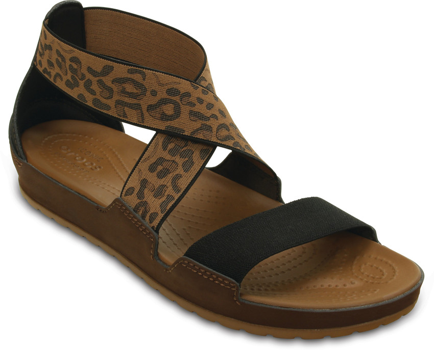 CROCS Crocs Anna Ankle Strap Sandal Women Flats Buy Hazelnut Espresso Color CROCS Crocs Anna Ankle Strap Sandal Women Flats Online at Best Price Shop Online for Footwears in India