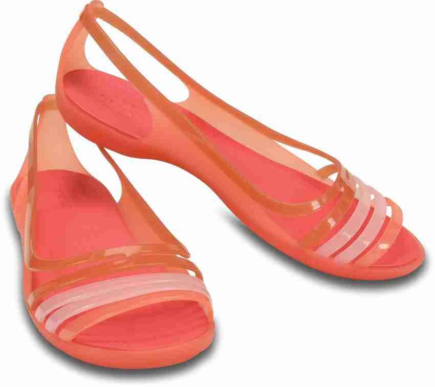 CROCS Crocs Isabella Huarache Flat W Women Red Flats Buy Coral