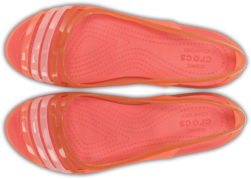 CROCS Crocs Isabella Huarache Flat W Women Flats Buy Coral Color CROCS Crocs Isabella Huarache Flat W Women Flats Online at Best Price Shop Online for Footwears in India Flipkart