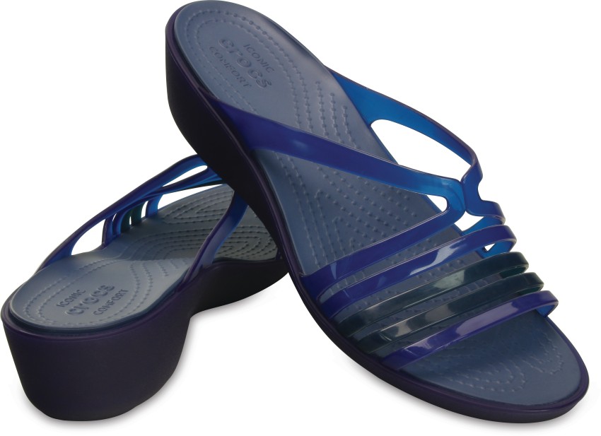 Women's crocs deals isabella wedge flip