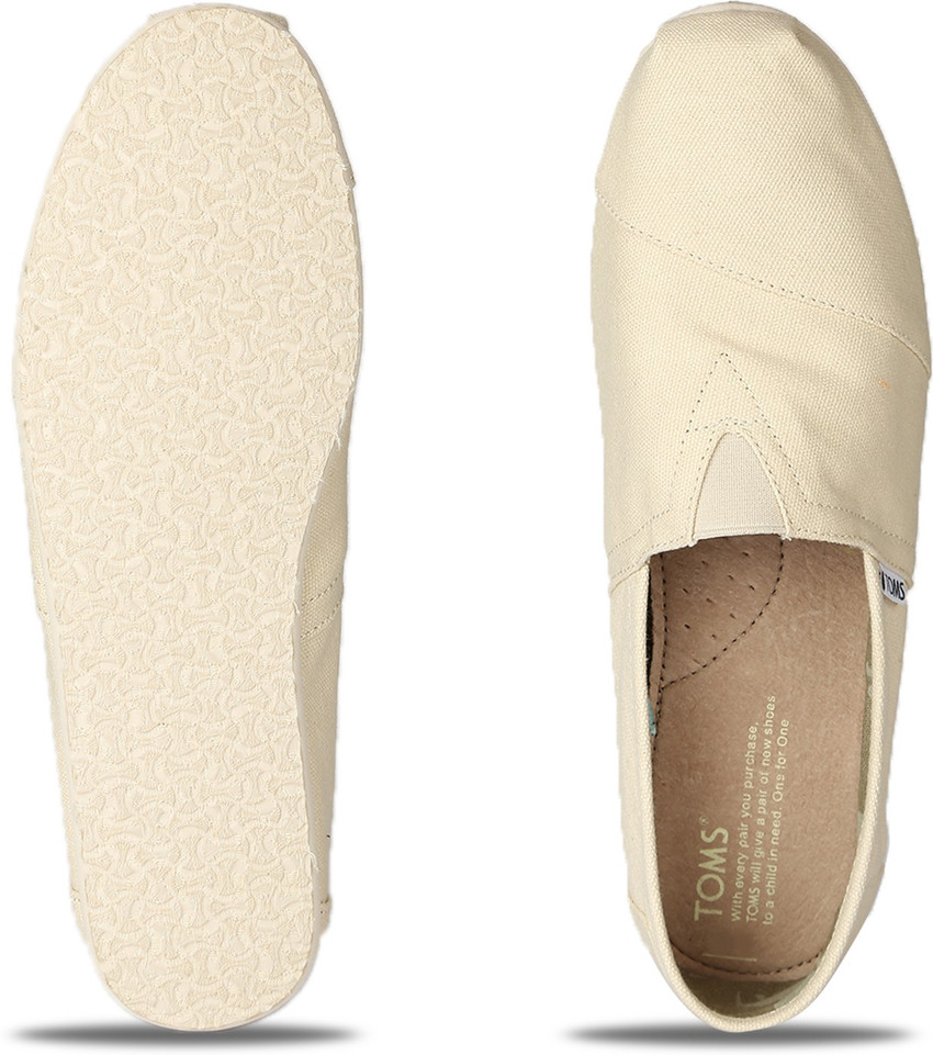 Toms classic natural canvas store