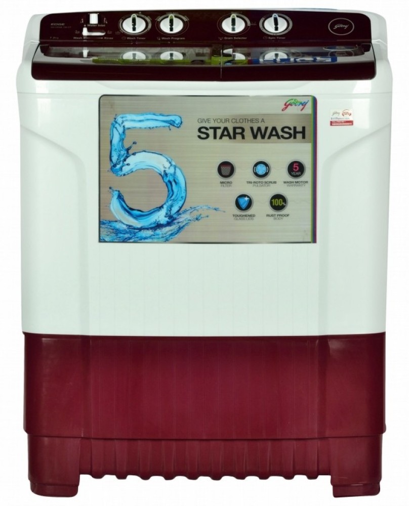 godrej washing machine semi automatic 6.8 kg price