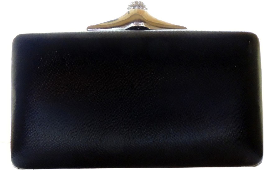 Madame Exclusive Casual Black Clutch BL Price in India