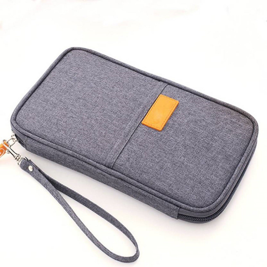 VibeX Passport Holder Travel Wallet Documents Organizer Zipper