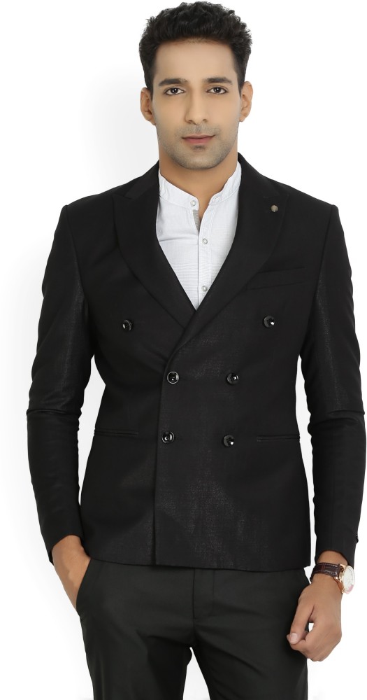 Double breasted on sale blazer black mens