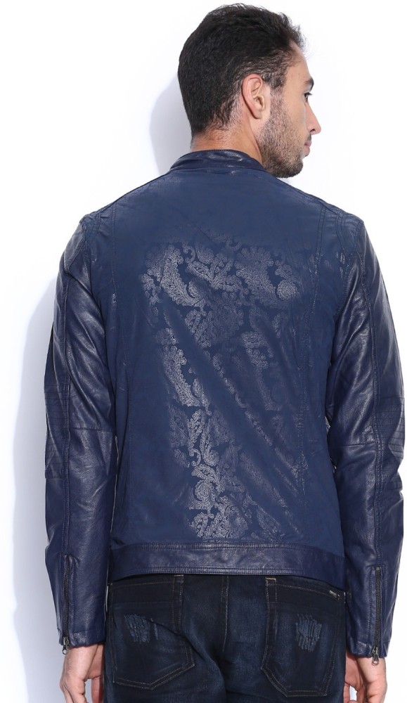 ED HARDY Full Sleeve Printed Men Jacket Buy NAVY ED HARDY Full