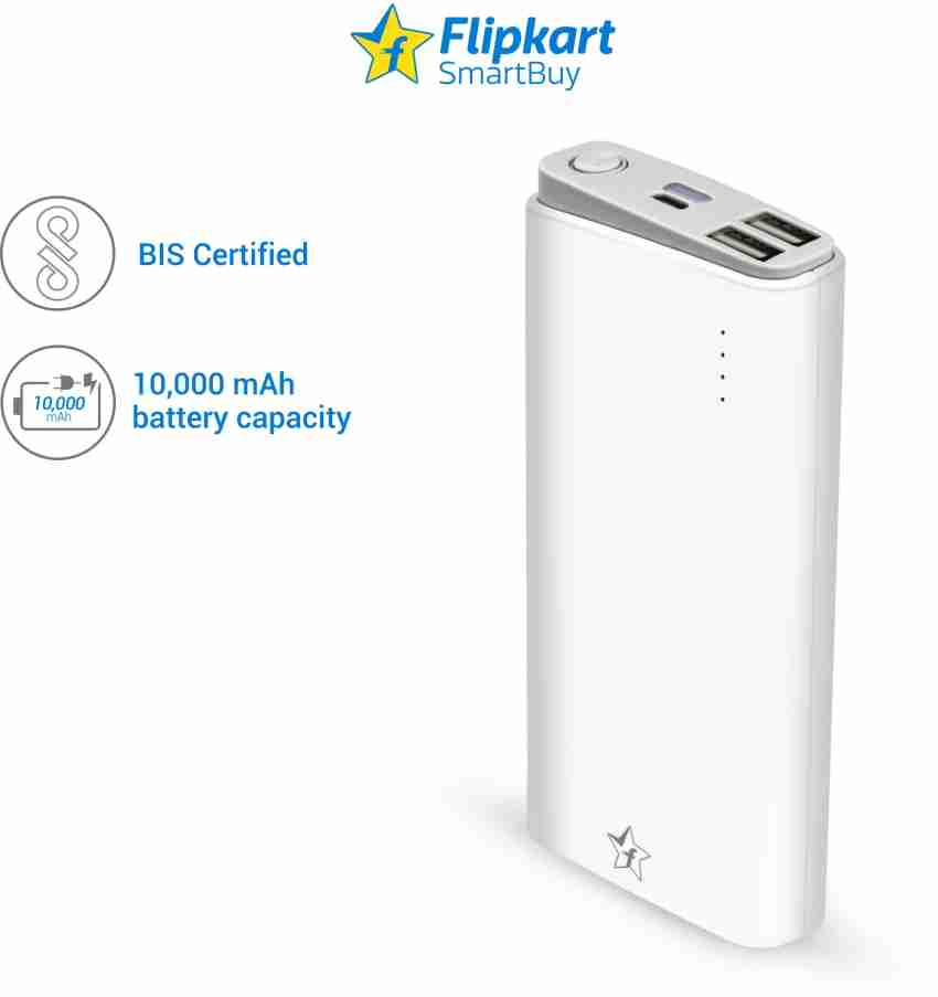 Flipkart SmartBuy 10000 mAh 18 W Power Bank Price in India - Buy Flipkart  SmartBuy 10000 mAh 18 W Power Bank online at