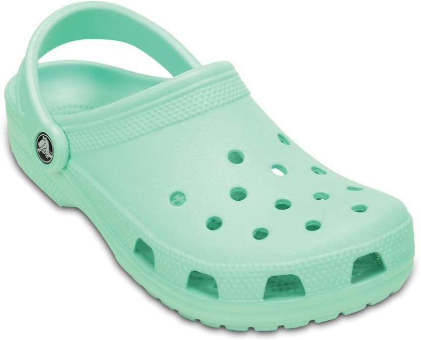 Mint green outlet crocs