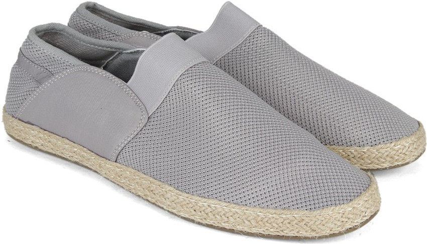 Mens grey espadrilles top