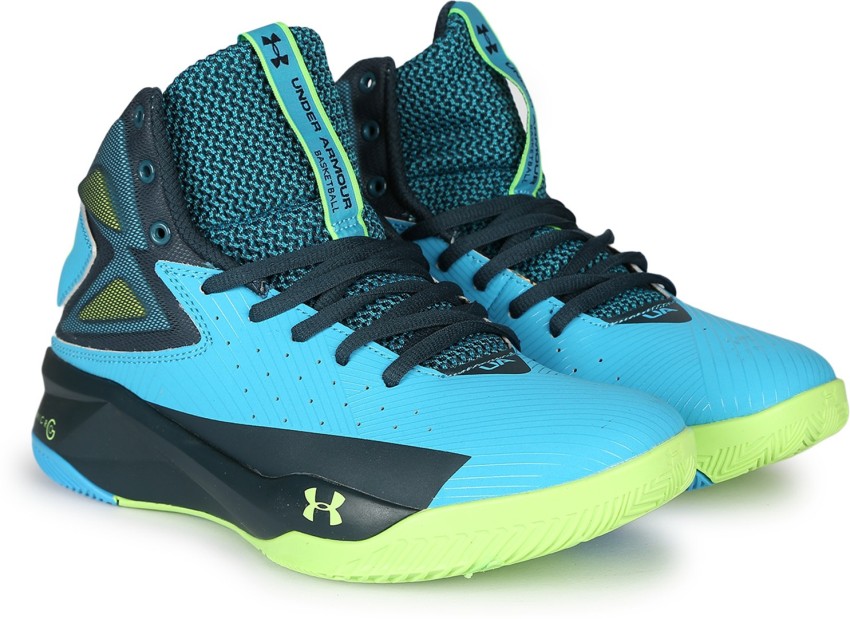 Under armour shoes green and clearance blue