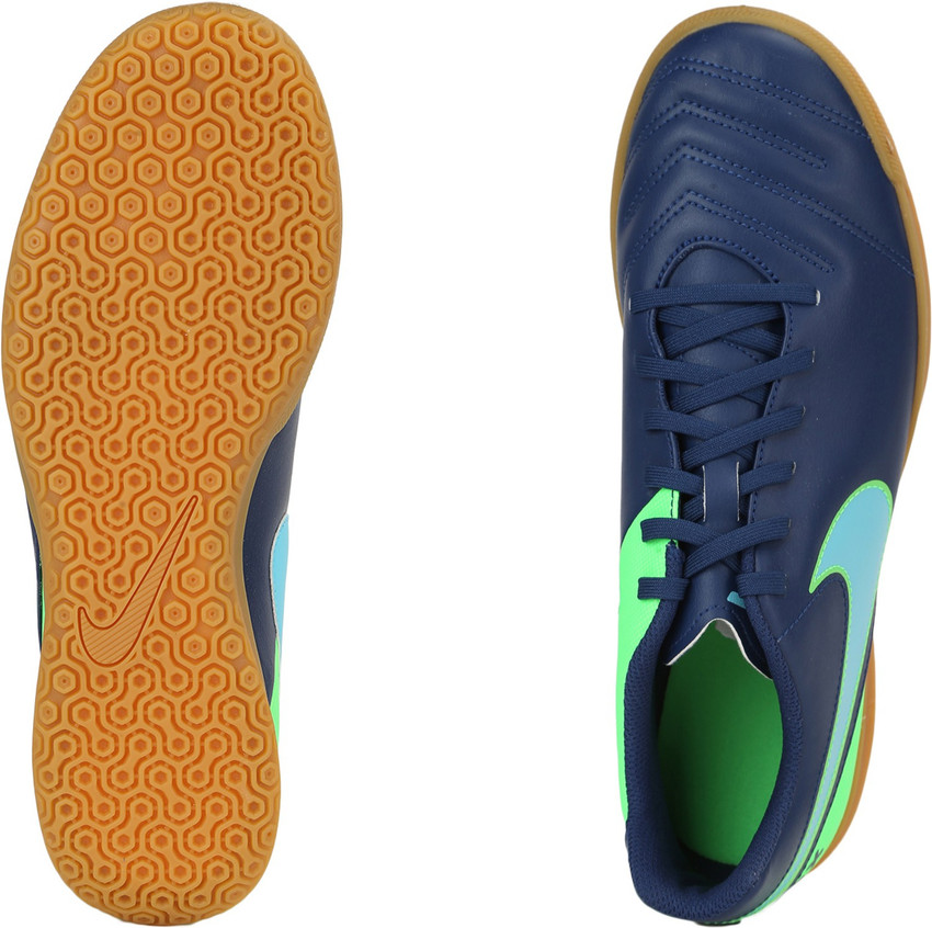 NIKE TIEMPO RIO III IC Football Shoes For Men Buy COASTAL BLUE PLRZD BLUE RG GRN Color NIKE TIEMPO RIO III IC Football Shoes For Men Online at Best Price Shop Online