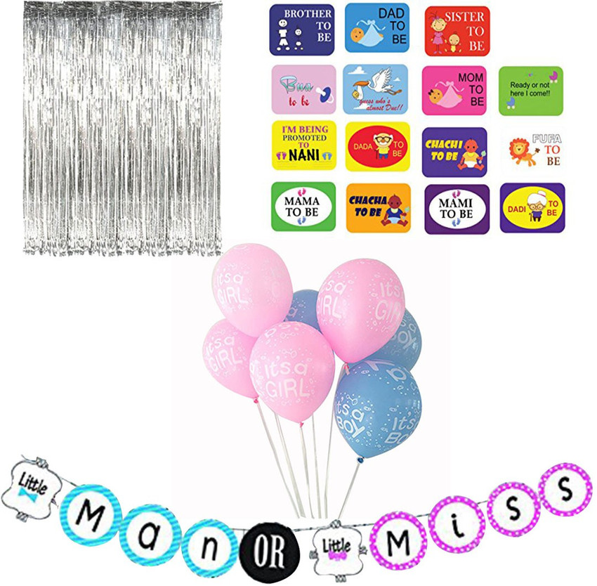 Party Propz BABY SHOWER COMBO PACK 36 BABY SHOWER PARTY DECORATION