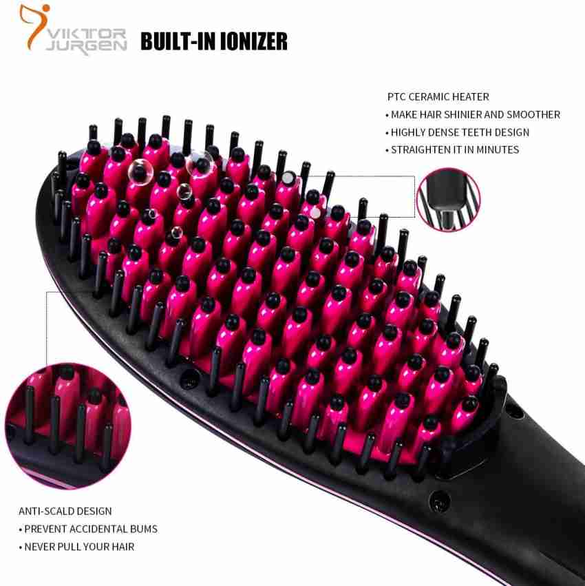 2 in 1 clearance ionic hair straightener brush