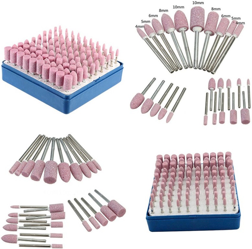 50Pcs Drum Sanding Kit 80# Nail Drill Bits Abrasive Tools Dremel